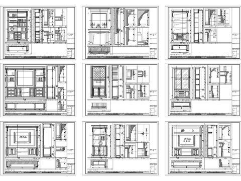  九套法式家具节点大样 