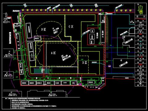  办公楼施工临时水电CAD施工图 