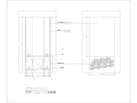  酒楼造型cad大样图 