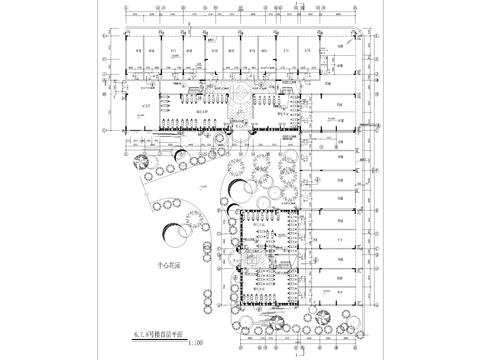  居民小區(qū)L型全套建筑CAD施工圖 
