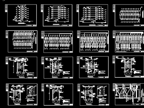  住宅建筑电气安装设计cad施工图 