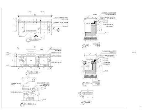  烧烤台详图cad大样图 