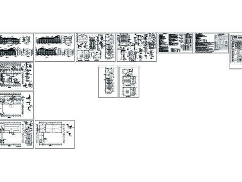  氣象局辦公大樓建筑CAD施工圖 