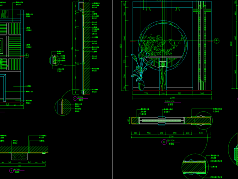  室内玄关cad图库 