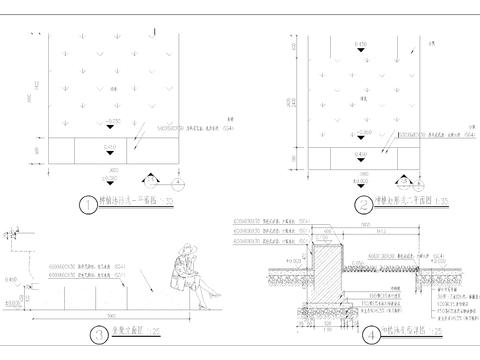  社区会客景观水电cad施工图 