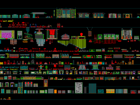  五星级酒店CAD立面节点图库 