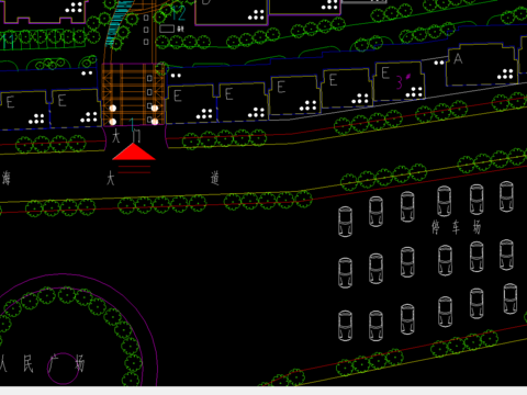  花园住宅总平面布置 