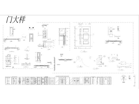  欧式立面节点设计cad施工图 