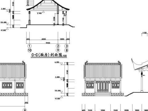  財神殿全套CAD施工圖 
