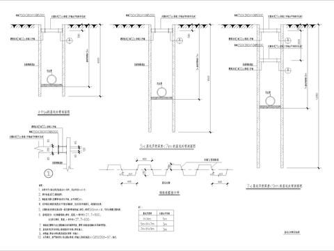  管道基坑支护CAD施工图 