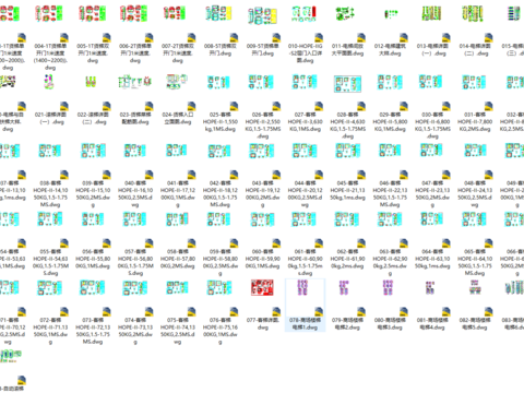  电梯自动扶梯cad图库 