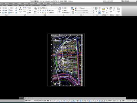  小区规划景观cad平面图 