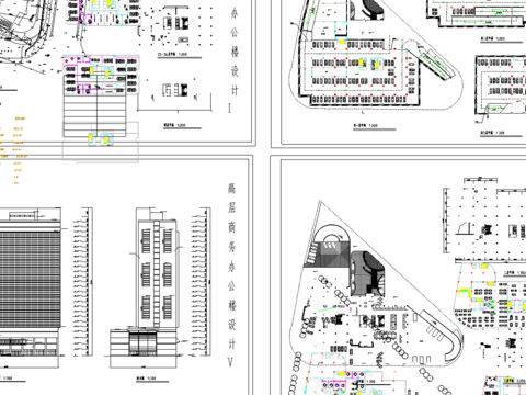  高层方案设计CAD施工图 