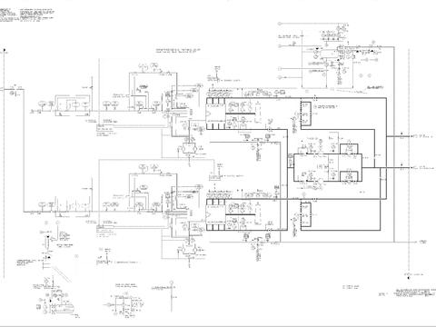  导热油供热系统cad系统图 