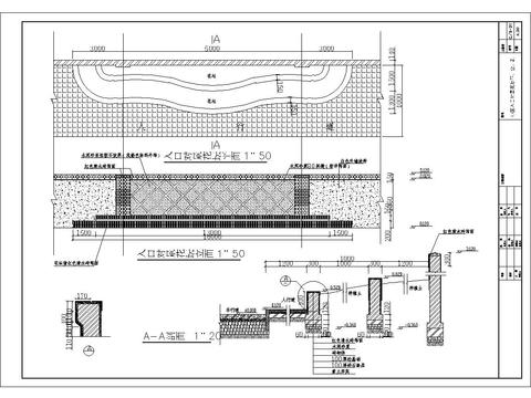  树池坐凳cad图库 