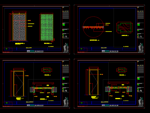  重庆东和院别墅样板房cad节点图 