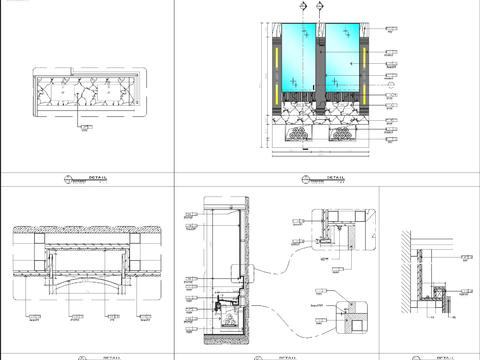  洗手台cad大样图 