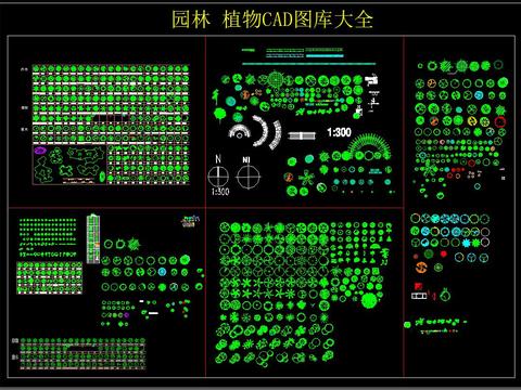  园林 植物CAD图库大全 