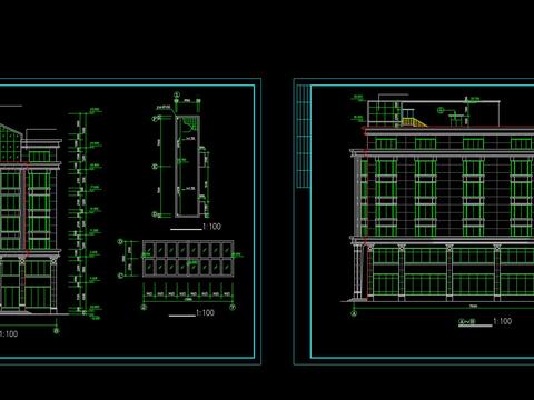  商业综合体 写字楼 综合楼cad大样图 