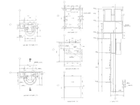  弧形观光电梯cad大样图 