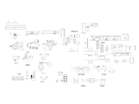  牙科口腔医院设备cad图库 