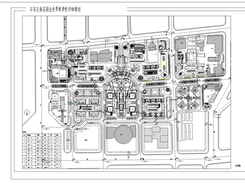  详细规划cad平面图 