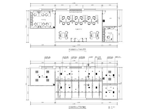  银行对公柜台区平立剖节点大样 