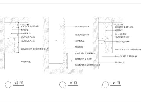  欧式顶角线踢脚线节点图 