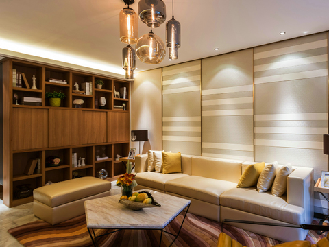  冷元宝 石家庄新源燕府样板间cad施工图 