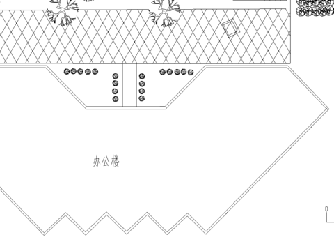  西方现代园林设计CAD平面图 