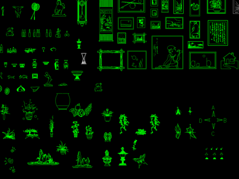  室内装修基本cad图库 