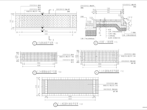  现代道路标准段节点大样 