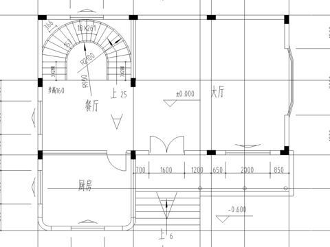  农村住宅方案CAD平面图 