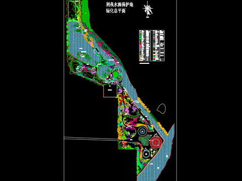  荊泉水源保護(hù)地綠化總平面 