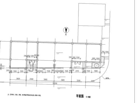  舊城改造沿街立面cad施工圖 