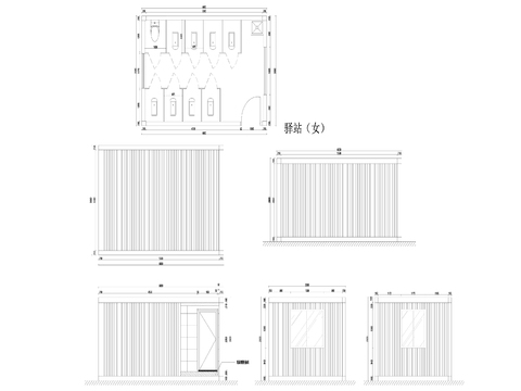  23营地集装箱cad立面图 