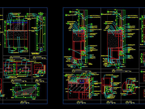  中庭栏杆节点大样 