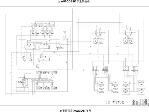  氨冷库原理图cad平面图 