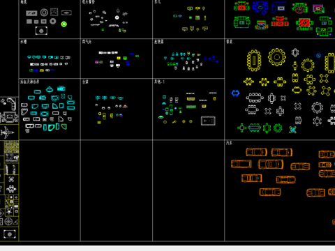  室内装修CAD图库 