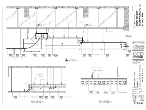  酒店大堂cad大样图 