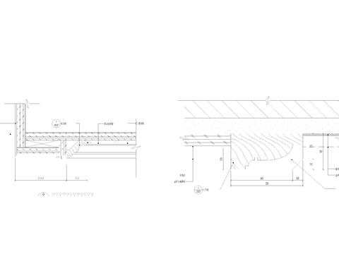  欧式主卧房墙身cad节点 