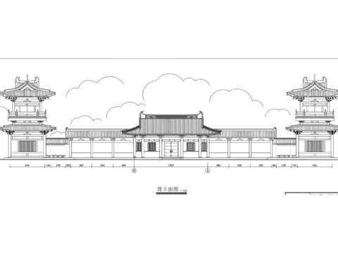  天心寺CAD施工圖 
