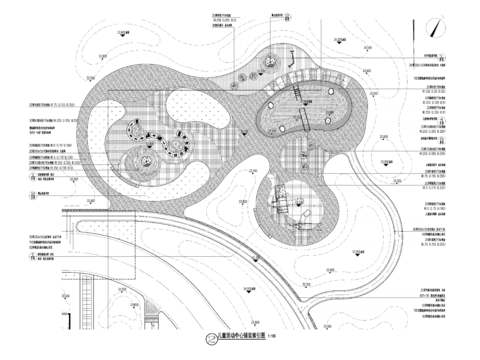  儿童活动区cad平面图 