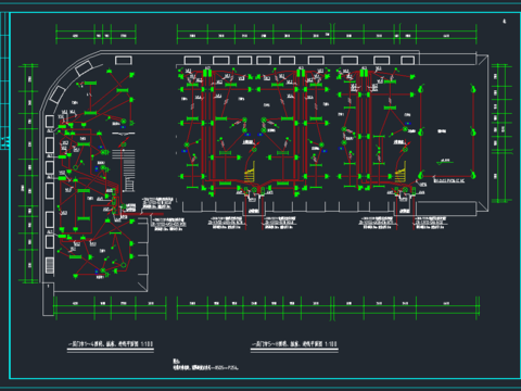  多层商住楼电气CAD图纸 