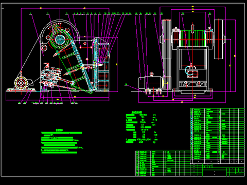  PE90120破碎机节点大样 