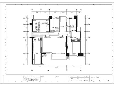  样板间系统图cad电气图 