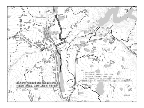  河道治理cad施工图 