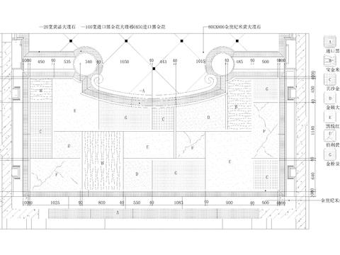  地花放大图cad图库 