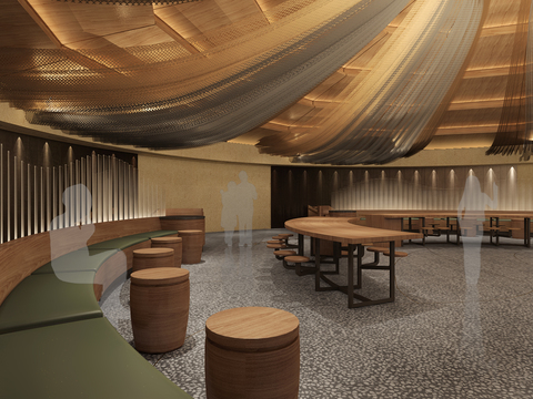  巴克咖啡屋旗舰店CAD施工图 