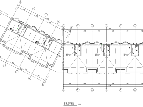  商住楼平立剖面图cad图库 